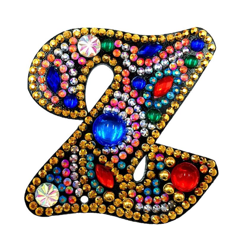 Diamond Painting Letter Key Rings Kit, 5D DIAMOND PAINTING KITS