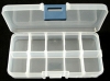 10 Compartment Organiser Box size approx 13cm long, 7cm wide, 2.3cm high