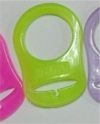 MAM Style Silicone Dummy Adapters Transparent Light Green