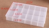 17 Compartment Organiser Box size approx 27cm long, 18.4cm wide, 4.1cm high
